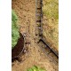 Obrzeże trawnikowe BORDER 45 mm + 3 kotwy (komplet)